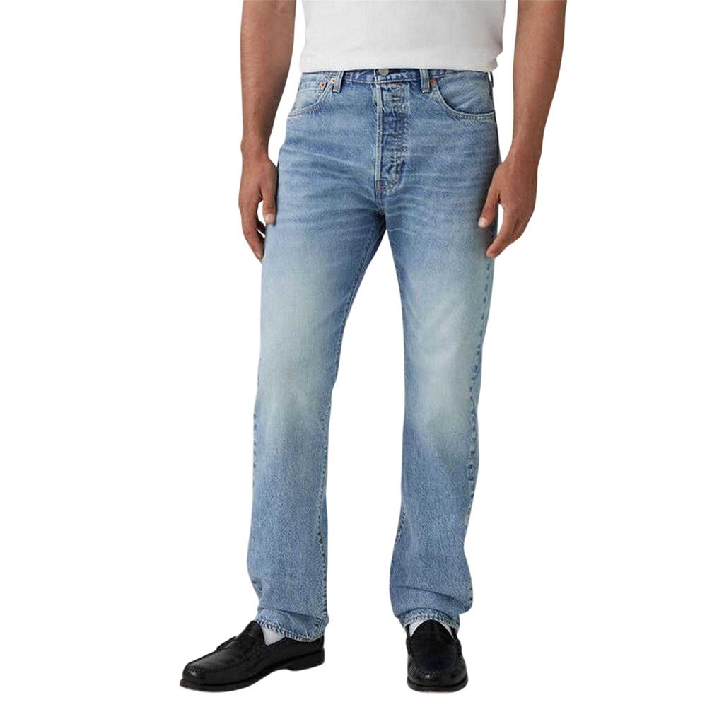 Levis Mens 501 Original Low On Sleep Cotton Denim Straight Leg Jeans