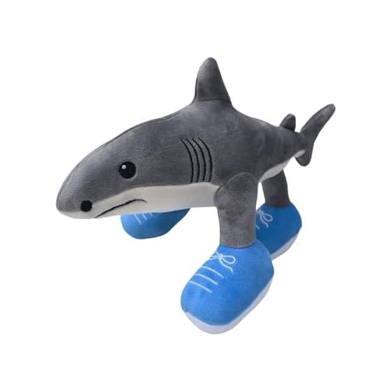 It s a stuffed animal. It s a holiday gift. It s a game goods stuffed animal. It s a gift (it s a three-legged shark).