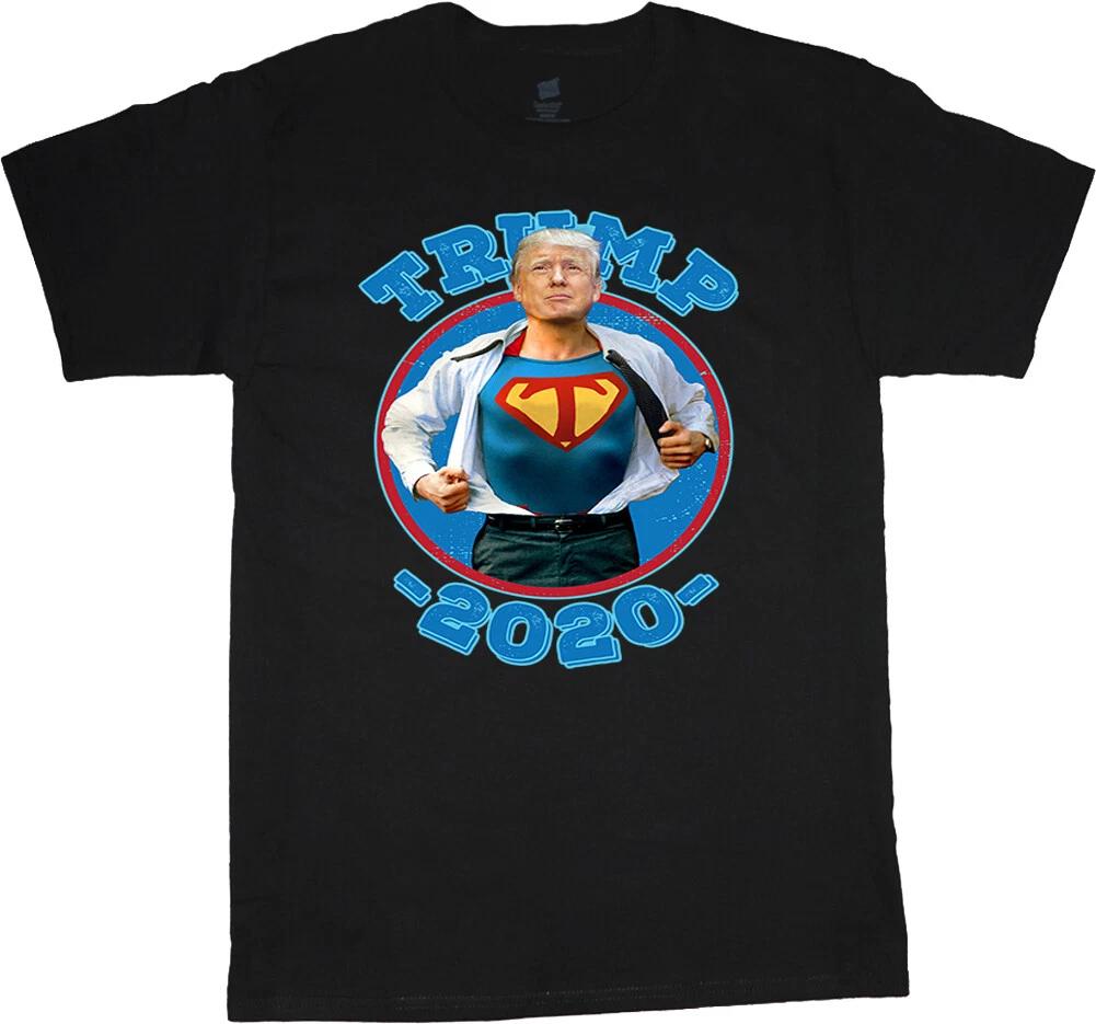 Mens Graphic Tees Funny Super Trump Shirt Donald Trump 2020 T-shirt XXXXL