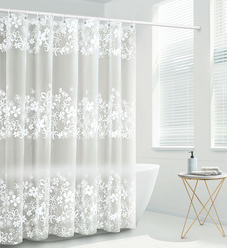 Waterproof European-Style Mildew-Proof PEVA Shower Curtain