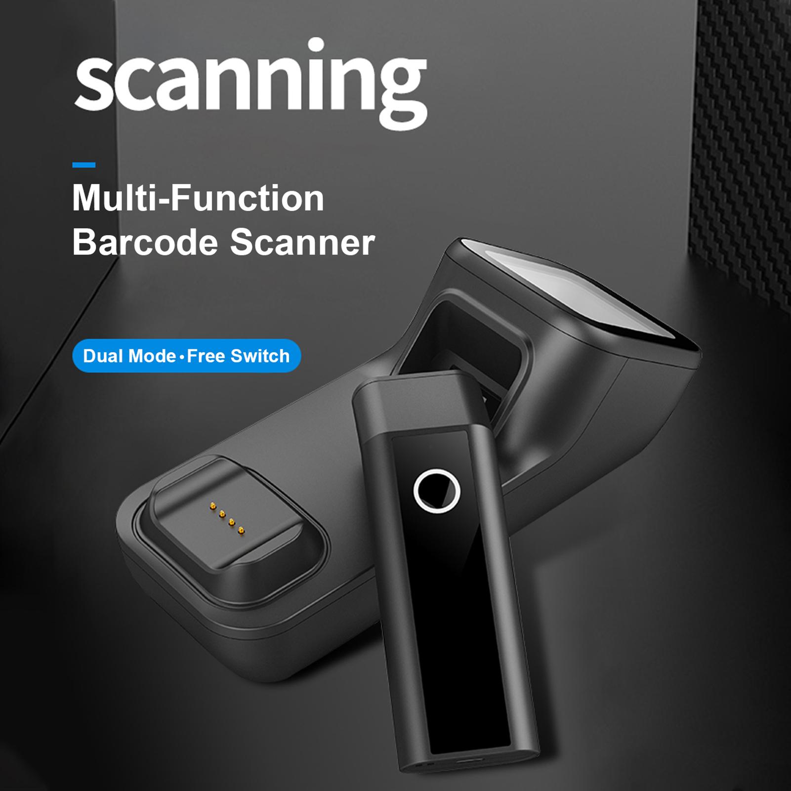 2.4G Wireless Barcode Scanner 3-in-1 Handheld Barcode Scanner Multi-Function 1D/2D Bar Code Reader Barcode Recognition Tools 1D 2D code-1