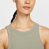 Nike Nk Inf Df Tank Wd Rib Solid Color Pullover Round Neck Sports Vest Women Tops Brown HF2766320