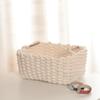 Cotton Rope Woven Storage Basket with Handle Sundries Cosmetic Storage Box Toys Snack Desktop Makeup Organizer Cotton Baskets
