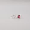 Pink Rubellite Gemstone 925 Sterling Silver Elegant Prong Set Ring For Women CZR-16-15