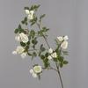 Artificial Flower Long Branch Fake Rose Realistic Bright Colors Non-Fade Faux Silk Flower for Home Decor