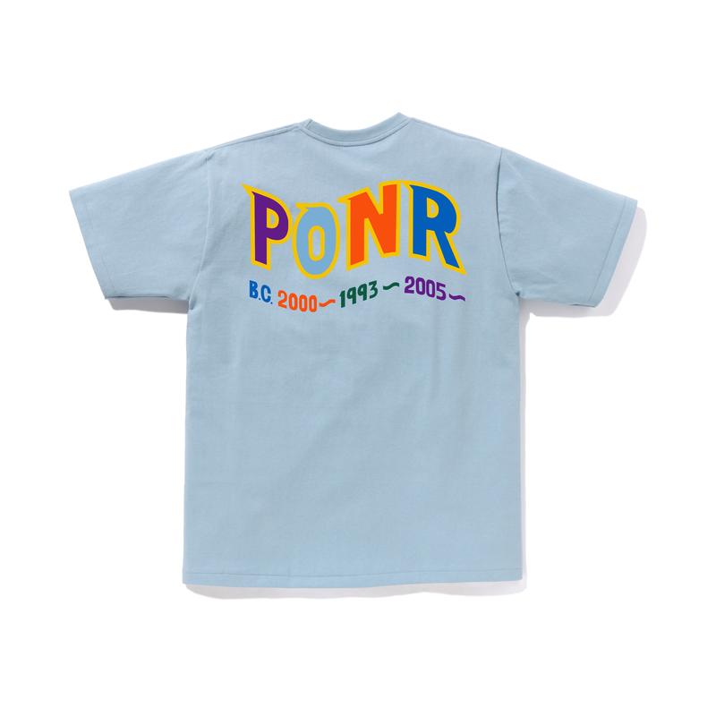 Bape Colors Shark Ponr Tee 0ZXTEM110016M