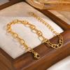 Fashion Chain Gold Stainless Steel Necklace Women'S Simple Jewelry, Jewelry