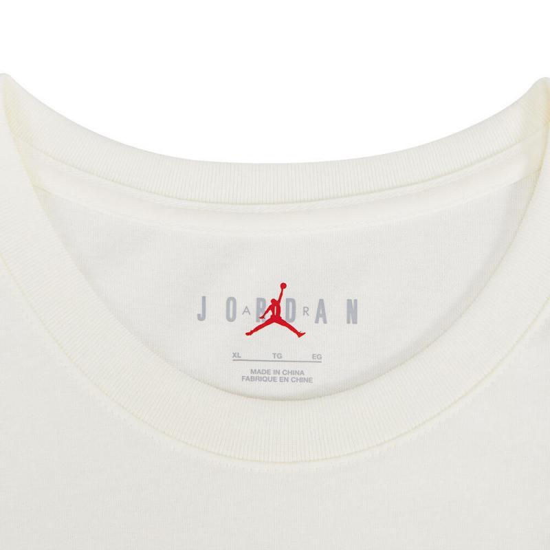 Jordan Retro American Sports Casual Comfort Round Neck Short Sleeve T-Shirt Men Tops Off-White FB7400-133