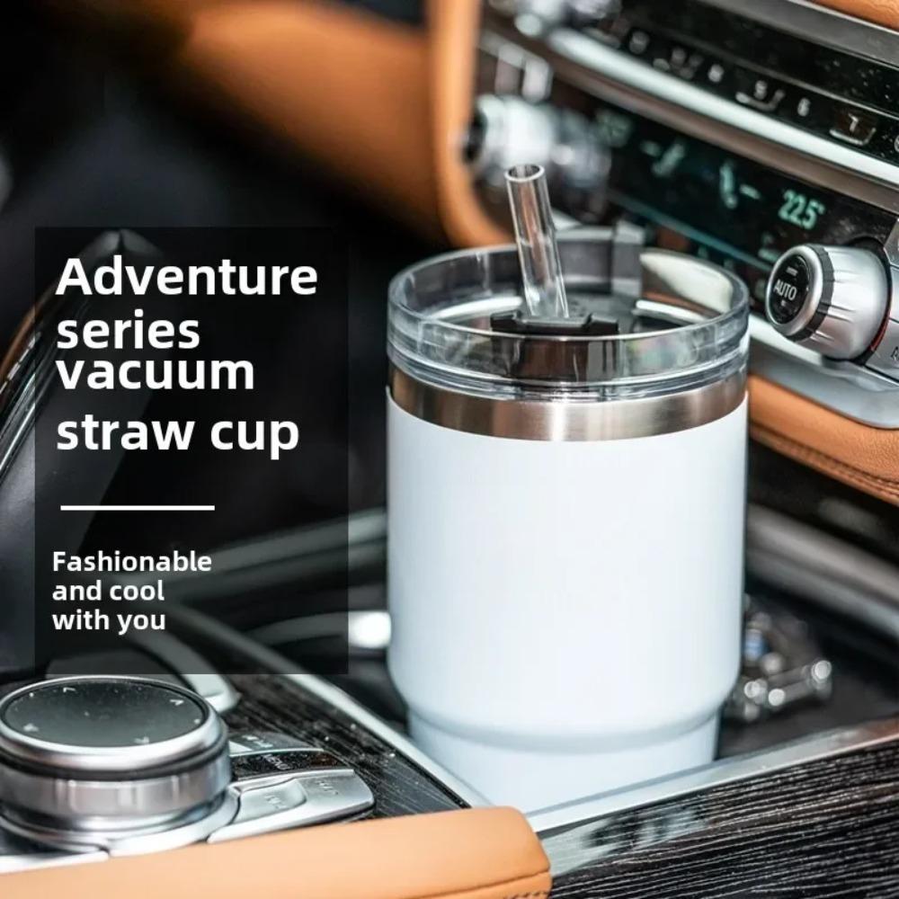 2025 Stainless Steel Cup, with LOGO, Sports, Outdoor, Travel, Kitchen Bar, Vacuum Cup, New Large Capacity Coffee Cart Cup 20oz