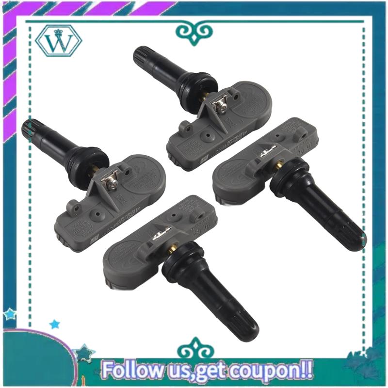 AA92-4PCS Car Tire Pressure Monitor Sensor TPMS For Ford Mondeo Explorer Lincoln Navigator BB5T-1A180-BA DV6T-1A180-AA Black  grey