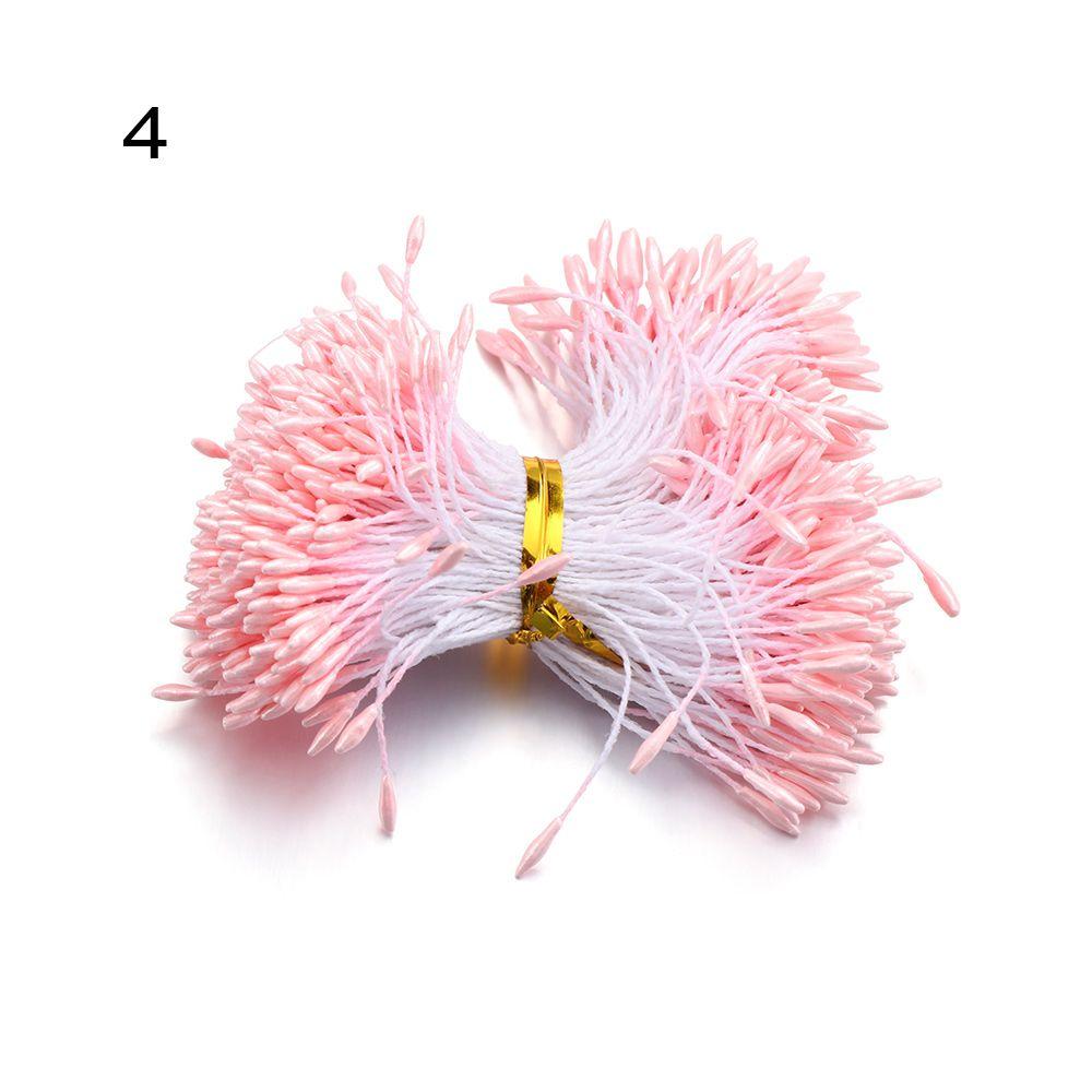 Wedding Decoration Hand-made Double Heads DIY Floral Craft Flower Stamen Pistil Artificial Pearl