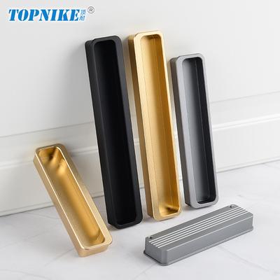 Hidden Sliding Door Handles for Wardrobe Cabinets Concealed Push-pull Doors Grooved Embedded Pulls for Sliding Doors Recessed