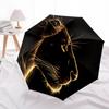 1pc Lion Head Automatic Folding Umbrella Durable Iron Frame,All Seasons Home Travel Outdoor Multifunctional Umbrella Yy251115074