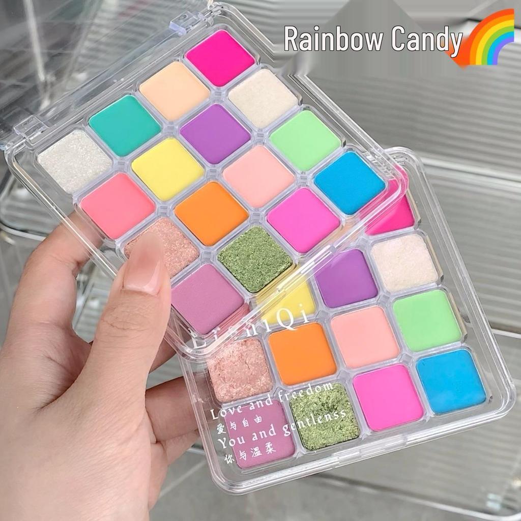 Xiaohongshu 16-Color Earth Tone Eyeshadow Palette: Matte, Shimmer & Fine Glitter Finishes