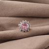Morganite Ring, Handmade Gemstone 925 Solid Sterling Silver Ring Pretty Jewelry, For Engagement Gift