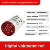 Digital AC Voltmeter Indicator, Digital Voltmeter, No Wiring Required, Euro Plug, Voltage Measurement RangeAC220V/230V