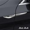 Car Door Fender Side Blade Badge Car Body Anti Scratch Metal Sticker for Q5 A3 A4 A6