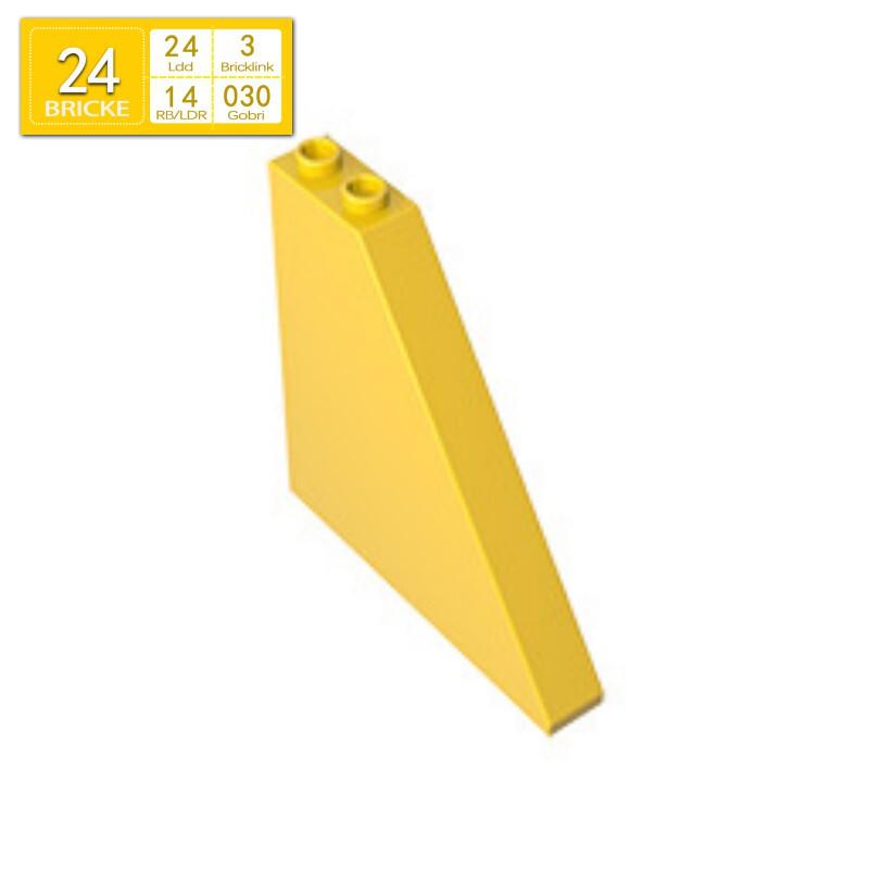 Brick Guest BRICKE 30249 Sloped Building Block 6x1x5 - Compatible with LEGO for MOC