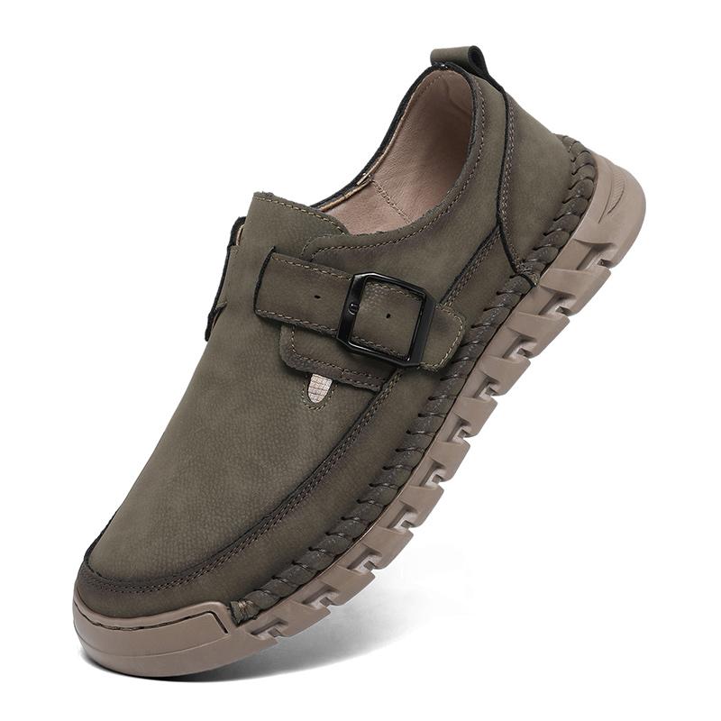 New Men's Casual Shoes Handmade Leather Loafers Comfortable Men's Shoes Quality Leather Flat Moccasins Men's Sneakers