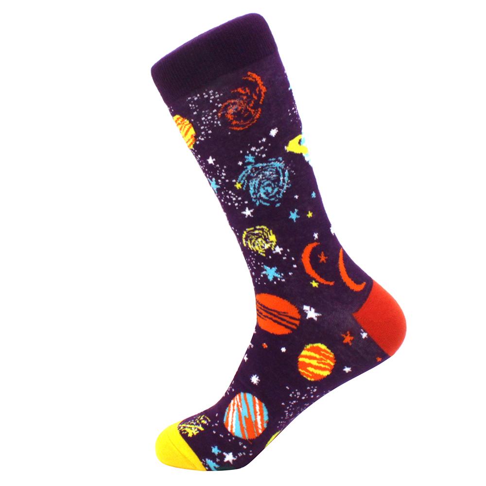 Fashion Funny Mens Socks Hip Hop Harajuku Kawaii Cartoon Cotton Socks Fruit Animal Beer Food Happy Casual Socks Gifts for Men