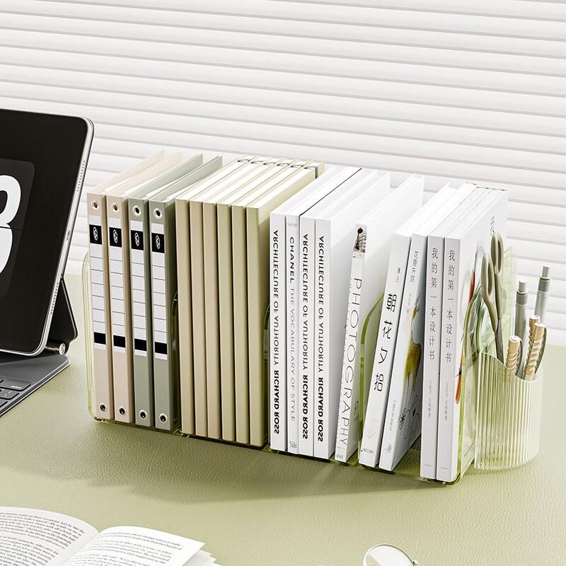 Small Transparent Acrylic Desktop Organizer with Pen Holder