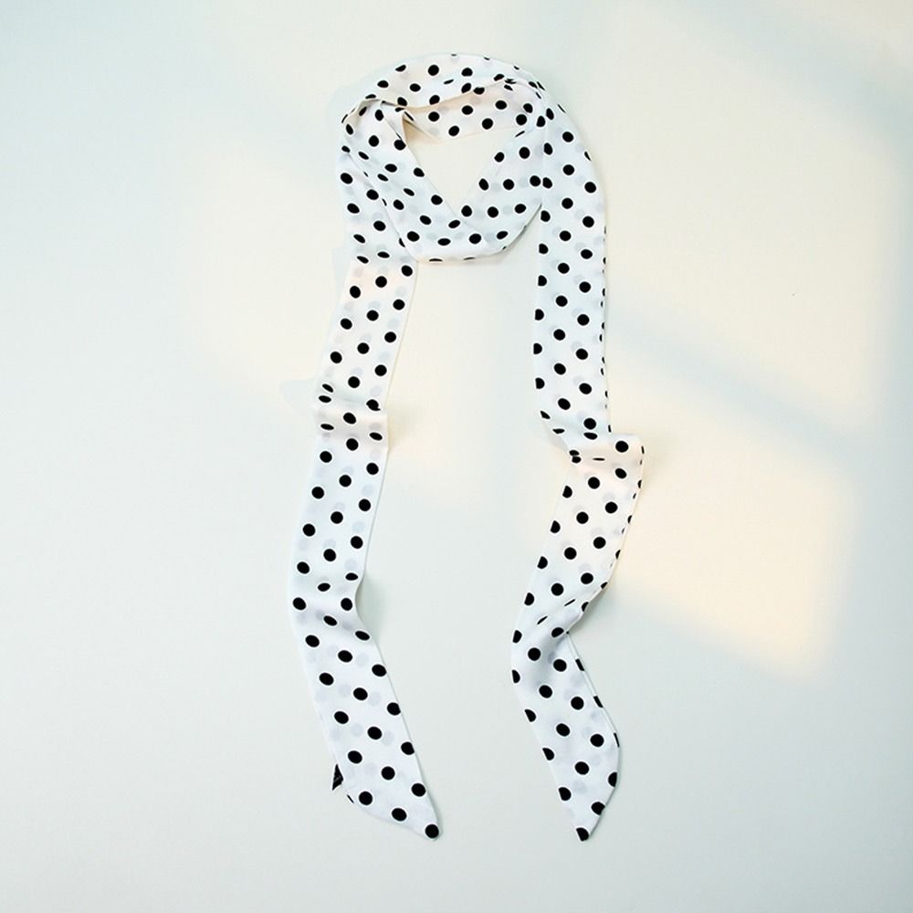 Long Small Scarf Print Flower Head Scarf Spring Summer Headbands  for Women