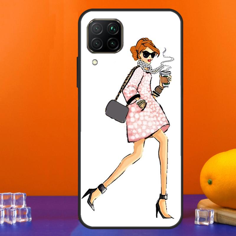 City Fashion Girl For Huawei Nova 12s 12i 11i 5T 9 10 SE Y91 Y90 Y60 Y70 Y72 Y61 P60 Pro P20 P40 P30 Lite Case