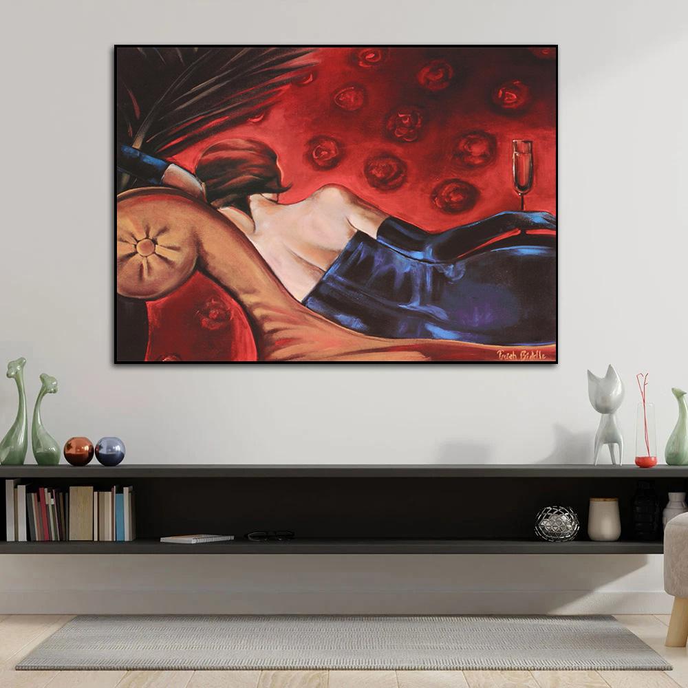 Beautiful Woman Figure Spanish Flamenco Dancer Modern Style Canvas Painting Wall Art Poster Print Pictures for Living Room