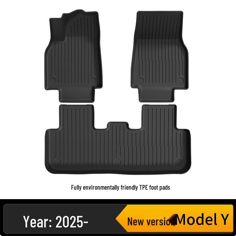 Tesla Model Y/3 TPE Front & Rear Trunk Mats and Foot Pad