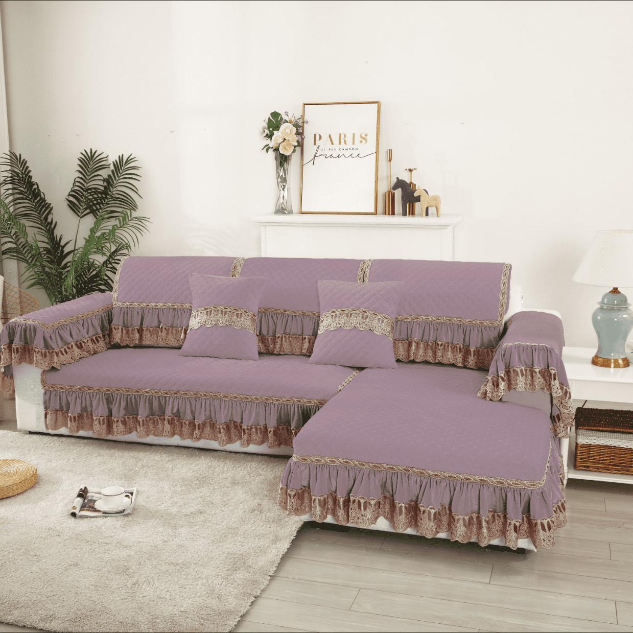 

Легкі розкішні чохли на диван для вітальні Диван-рушник Універсальний L-подібний чохол на диван у європейському стилі Нековзкий чохол на диван Slipcover 90*180cm