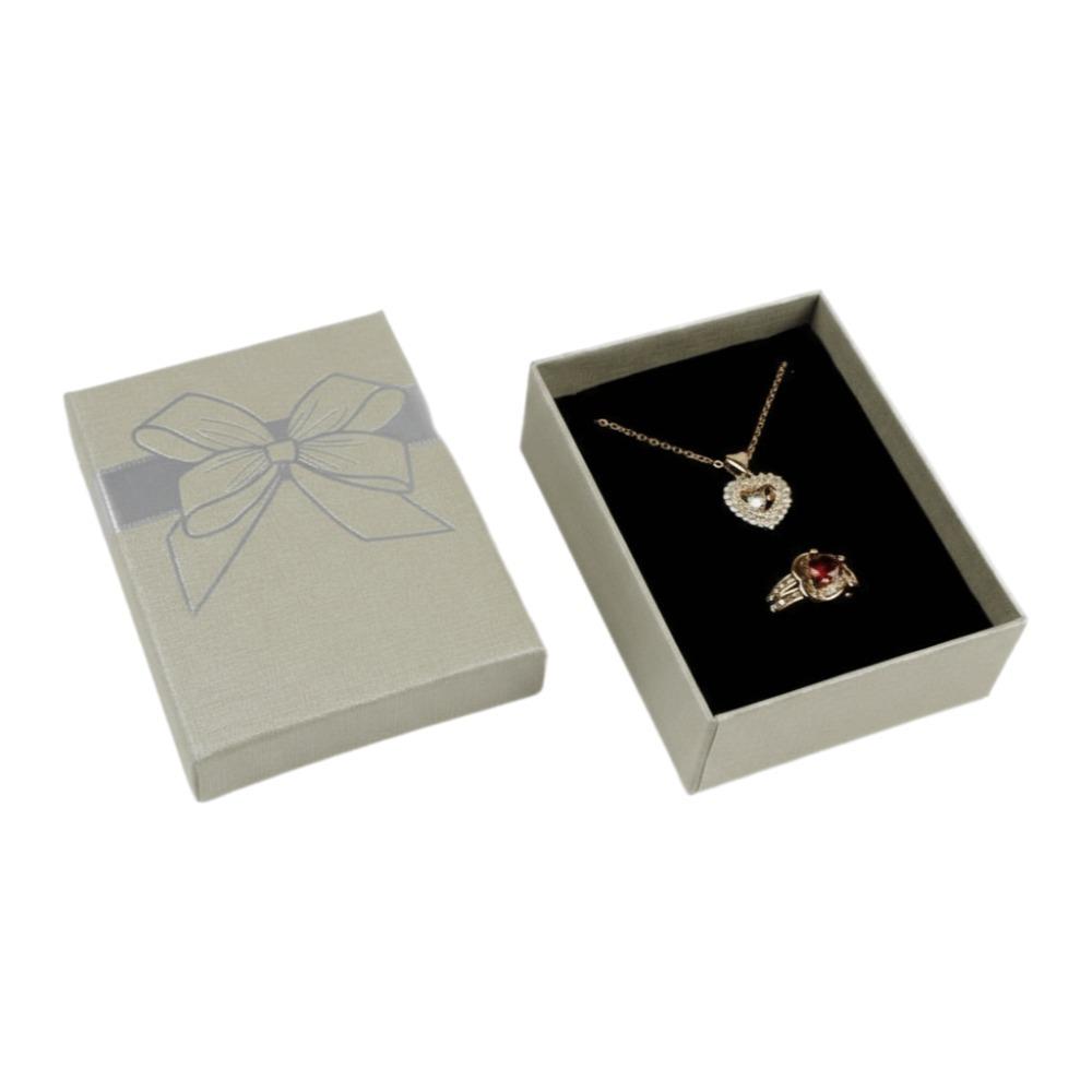 Bow Decoration Jewelry Container Storage Container Jewelry Storage Box Paper Box  For Her Wedding