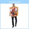 Halloween Food Costume For Adults With Polyester Fabric For Themed Parties And Stage Performances