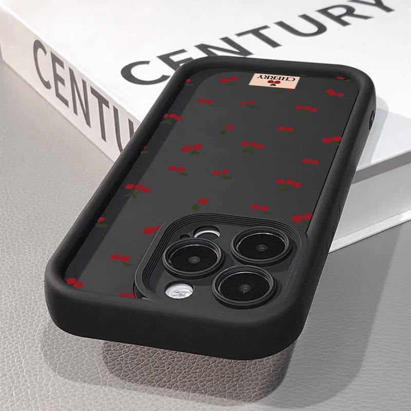 Ins Style Small Cherry Phone Case for Samsung Galaxy S26 S25 S24 S23 S22 Ultra Plus FE A16 A36 A56 A52 A53 A35 A55 5G Soft Cover
