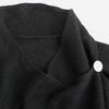 Women's Asymmetric Cardigan Sweater with Buttons and for Casual Outwear