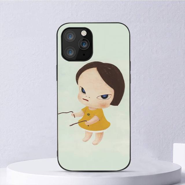 Yoshitomo Nara Art Handyhülle für Iphone 11 12 Mini 13 14 Pro Xs Max X 8 7 6s Plus 5 Se Xr Shell