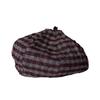 Retro Literary And Artistic Plaid Beret Women'S Versatile Face Small Octagonal Hat Temperament Painter Hat Pumpkin Hat