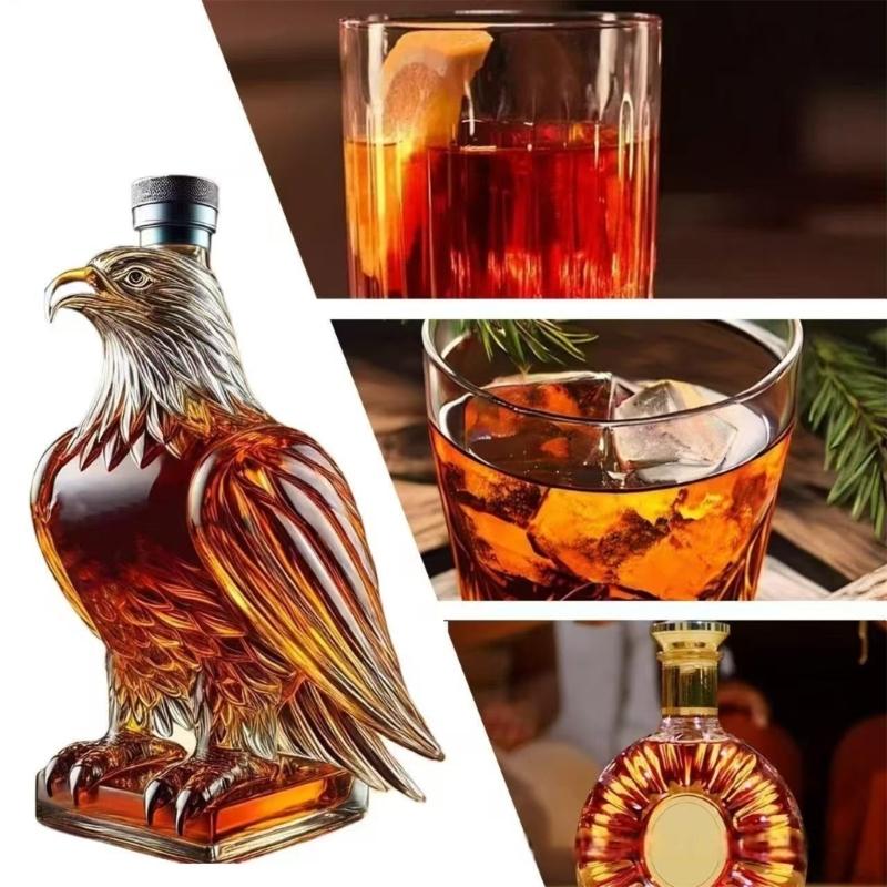300ml Capacity Decanter Whiskeys Container Distinctive Glede Shaped Glass Liquor Bottle Themed Party Accessory