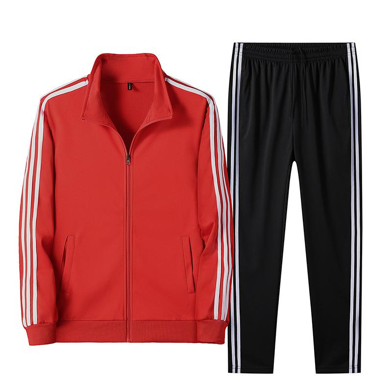 Autumn Sports Suit Couple Casual Running Stand-up Collar Loose Windproof Jacket Sweatpants