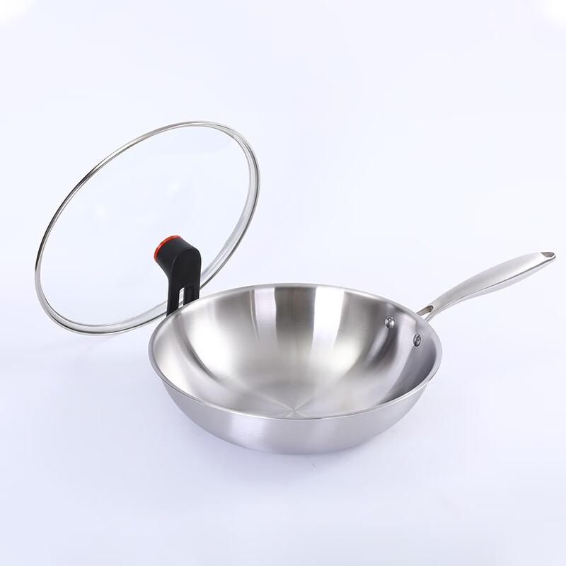 Wutuo 304 Stainless Steel Uncoated Wok