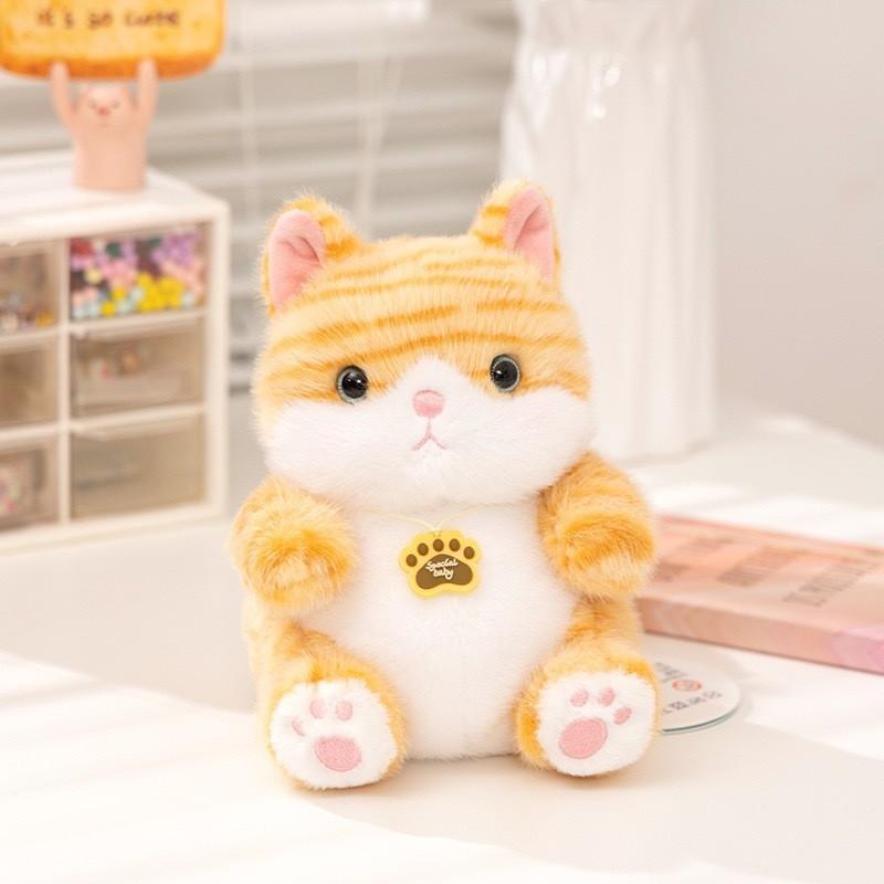 Cute Kittens Rabbits Raccoons And Panda Plush Dolls With Embroidery Design