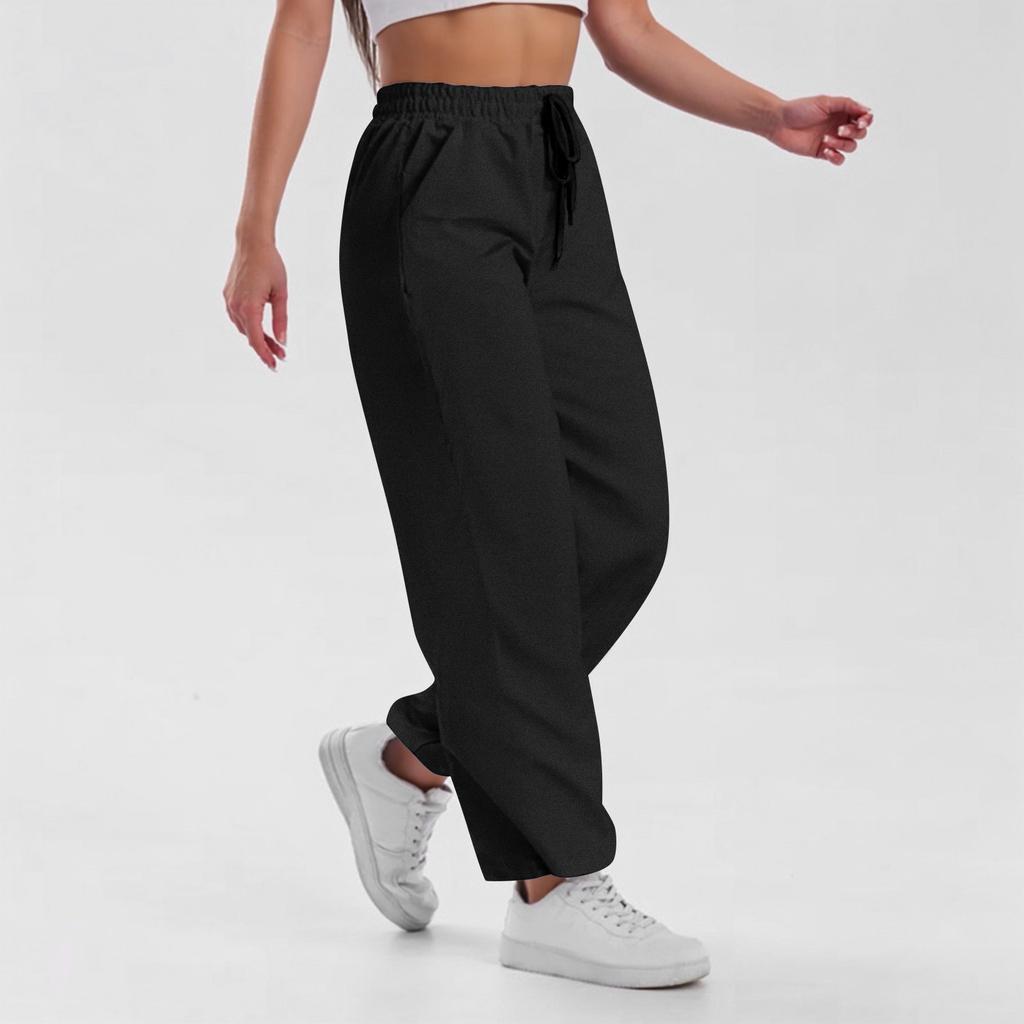 Women's Pants Fashion Casual Pants Color Drawstring Pants