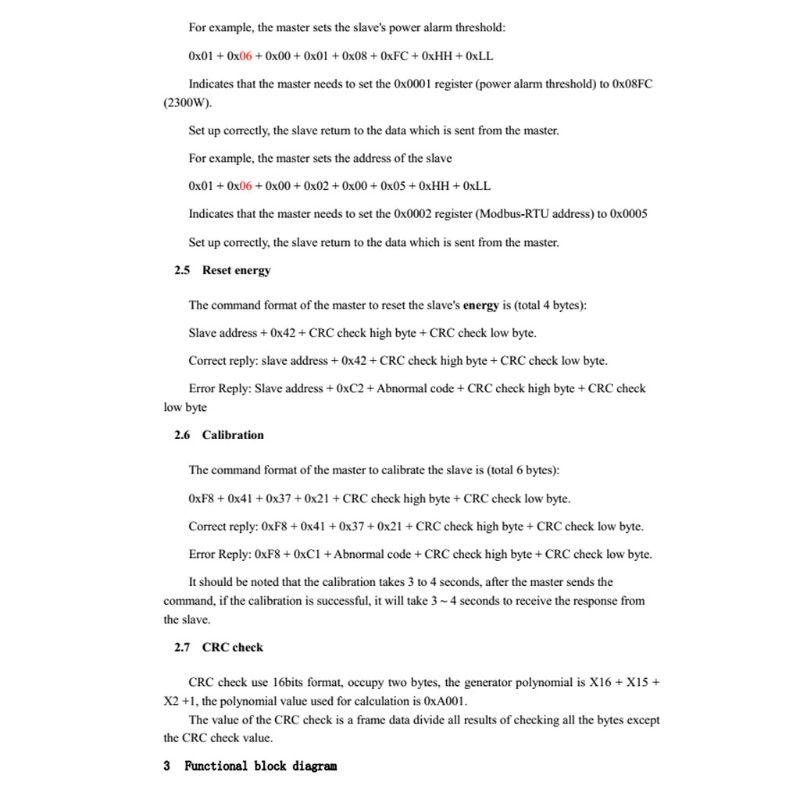 PZEM-004T Communication Module TTL Modbus-RTU AC Single Phase 100A Measure AC Voltage Current High Precision Durable