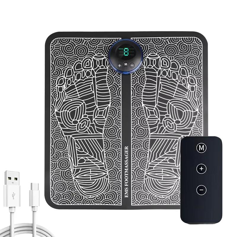 Foot Massager Stimulation Pad Electric Foot Massage With Remote 8 Mode 19 Levels of Strength Lightweight Relieve Foot Pressure