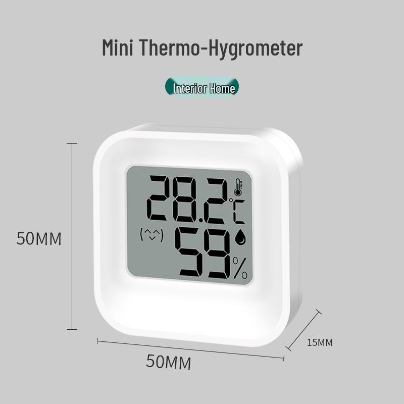 Mini digitální termo-vlhkoměr pro vnitřní/venkovní použití: Ideální pro dětské pokoje a skleníky.