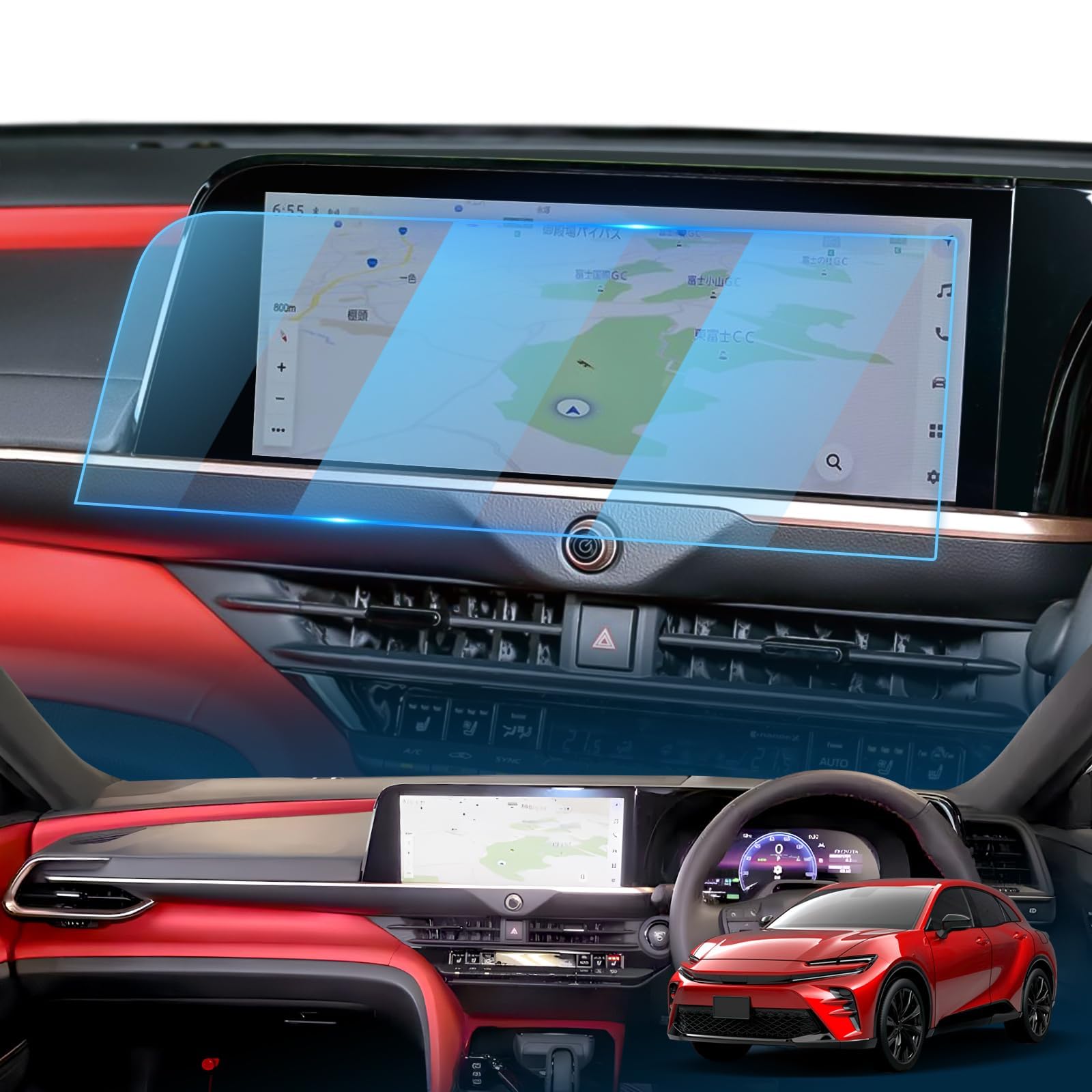 

[LFOTPP] Glass Film, For Toyota Crown Crossover Crown and Crown Sports, New Model Car 12.3 inch Toyota Crown