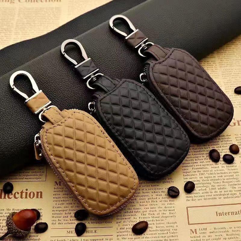 

Genuine Leather Car Key Case for Ford, Hyundai, Toyota No Logo