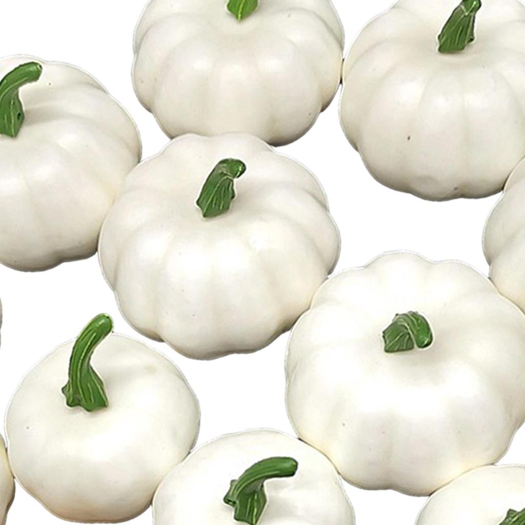 12 Pieces Artificial Pumpkins Autumn Decoration Foam Props Festival Ornament for Decorating