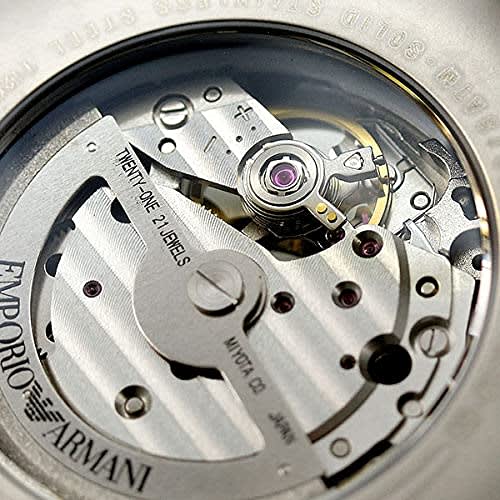 Emporio Armani Meccanico Aviator 43mm Open Heart Automatic Men's Watch AR60021