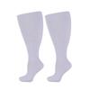 Solid Color Compression Socks Plus Size Hosiery New Calf Socks  Women Men