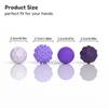 4/8 pieces Magnetic Sensory Silicone Ball Hand Touch Ball Soft Massage Training Raised Point Waist and Back Foot Massage Ball